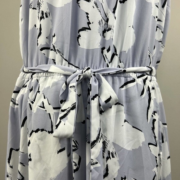 Lane Bryant Lilac Floral Bloom Chiffon Midi Maxi Dress 22 NWT High Low Purple - Picture 8 of 11